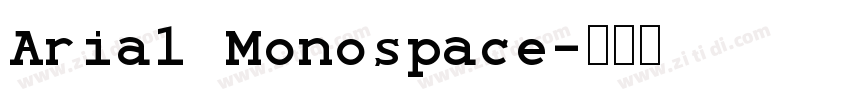 Arial Monospace字体转换